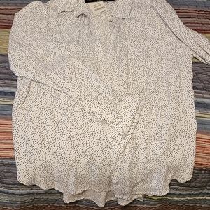 Long sleeve button down blouse